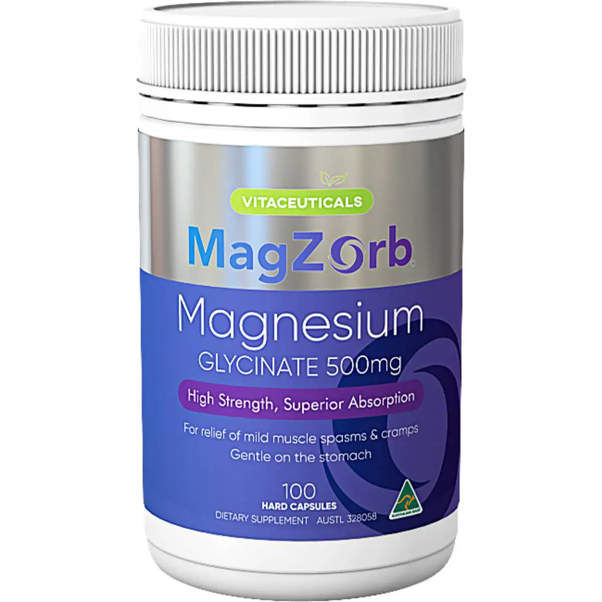 MagZorb Magnesium Glycinate 500mg front-of-pack